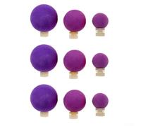 9PCS EVA Fishing Float Beads for Trout Casting with AirLock Strike Indicator, Ideal for Streams and Rivers (purple)