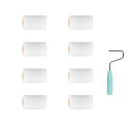 9pcs Foam Roller Set Interior Wall Paint Roller Easy Clean Paint Roller Small Paint Roller Set for Water Bases Paints Furniture Painting Roller