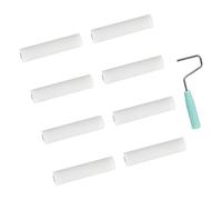 9pcs Foam Roller Set Interior Wall Paint Roller Easy Clean Paint Roller Small Paint Roller Set for Water Bases Paints Furniture Painting Roller