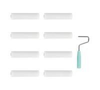 9pcs Foam Roller Set Interior Wall Paint Roller Easy Clean Paint Small Set for Water Bases Paints Interior Wall