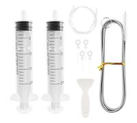 9Pcs Fridge Dredger and Cleaning Set, Fridge Drain Hole Cleaning Tool Refrigerator Drain Hole Cleaning Tool Kit Fridge Cleaning Syringe Kit for Refrigerator Cleaning Kitchen Drain Hole Remover