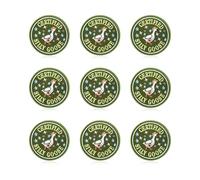 9pcs Funny Silly Goose Patches, Embroidery Cloth Funny Silly Goose Patches Simple Design Silly Goose Patches Iron On Practical DIY Accessories for Backpack Hat Helmet Dog Harness