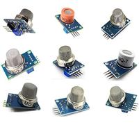9pcs Gas Detection Sensor Module MQ-2 MQ-3 MQ-4 MQ-5 MQ-6 MQ-7 MQ-8 MQ-9 MQ-135 Sensor Module Gas Sensor Starter Kit