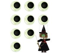 9pcs Glow in The Dark Large Sticky Googly Eyes,Self Adhesive Wiggle Eyes Halloween Crafts for Kids DIY Scrapbooking Crafts Arts Luminous Eyes for Halloween Decorations Indoor Outdoor Window Decor