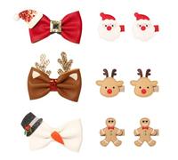9pcs Hairpin Christmas Characters Glitter for Holiday