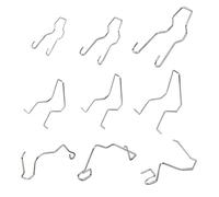 9PCs Headlight Bulb Retaining Clip Set,Stainless Steel Headlamp Replacement Retaining Spring Clips,Car Headlight Bulb Holder Clamp,Universal Car Beam Light Assembly Holder Bracket for H1 H3 H4 H7