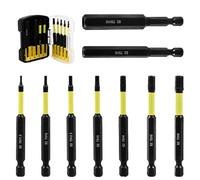 9pcs Hexagonal Shank Metric Allen Wrenches Bit Set H1.5 to H10 with Design Ideal for Engineers and Technicians Screwdriver Bit Set