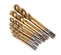 9pcs HSS M2 M2.5 M3 M4 M5 M6 M8 M10 M12 Machine Spiral Point Straight Fluted Hand Tap Screw Thread Metric Drill Bit Tap Set