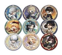 9pcs Identity 5 Badges Cute Identity Figures Brooch Pin Bag Costumes Cap Decor Badges Cosplay Game Accessories