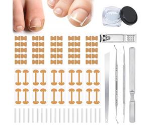 9Pcs Ingrown Toenail Corrector Set With Correction Strips,Professional Ingrown Toenails Pedicure Tool Set,Painless File And Lifter Pedicure Tools Pedicure Tools,Ingrown Nail Tool For Women Man