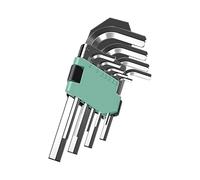 9Pcs L Shaped Spell Wrench Set Permanent Steel Construction for Automotive Repair Set