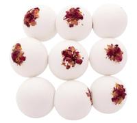 9pcs Luxury Bath Bomb with Dried Rose Petals & Essential Oils | Milk Bath Ball for Women & Kids | Foaming Bubble Bath for Relaxation, Stress Relief & Skin Hydration | Spa Gift Set