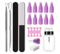 9pcs Manicure Tool Professional Finger Separators Files Cleaning Brush Quality Nails Care Tools Easy To Use