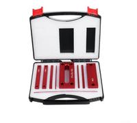 9PCS Metric Aluminum Setup for Woodworking - Height Gauge Set with Anodized Finish, Includes 1mm to 32mm & 25x50x100mm for Bars for Router Table