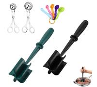 9PCS Mince Masher Set, Multifunctional Heat-Resistant Mix Meat Masher, 5-Blade Head Meat Chopper Utensil, Kitchen Tool for Beef Mince, Hamburger, Meatball, Butter and Potato Preparation