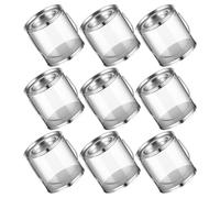 9pcs Mini Pvc Paint Can Storage Container with Metal Lid and Handle