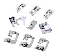 9Pcs Multifunctional Sewing Machine Foot Set Sewing Presser Replacement for Gathering Zipper Machine Multifunction Presser Set