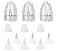 9pcs Nasal Aspirator Replacement Tips & 3 Plastic Replacement Heads, 3 Styles Silicone Nose Aspirator Tips Compatible with GROWNSY Watolt LittleTora HEYVALUE Cocobela HailiCare KIDIRA TEQIN X-Bosak