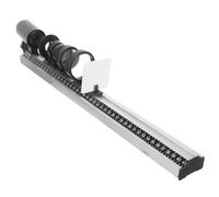 9pcs Optical Instrument Teaching Tool Set for Refraction and Imaging | 50cm Bench, Plastic and Glass Parts, Black Finish, Mirror Base, Screen, Rule, for School Labs