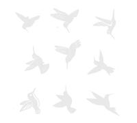 9Pcs / Pack Bird Friendly Window Sticker Easy Peels and Stick Application for Accidental Window Strikes Collision Sticker