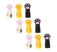 9Pcs Pencil Cap Silicone Pencil Anti-Chewing Silicone Pencil Cap Pen Cover for Kid Birthday Party Favor Cartoon Pencil Cartoon Pencil Animal Pencil