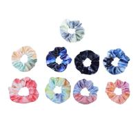 9pcs Pocket Hair Scrunchies with Zipper, Elastic Fabric Hair Bands | Soft Stable Design, Hidden Storage Detail, Women Hair Accessory, Pack of Multiple Pieces for Daily Use Random Color