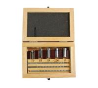9PCS Push-Type Keyway Broach Set, Inch Sized High Speed Steel Broaches Teeth Cutting Tools for CNC Machine for Mechanical Work