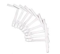 9Pcs Radius Gauge Stainless Steel T Shape Ruler, Guitar Bridge Measurement Tool for Folk Guitar, Electric or Bass Saddle (Silver