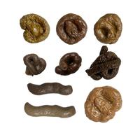 9PCS Realistic Fake Poop Prank Set - Lifelike Fake Turds for Funny Gags, Practical Jokes & Pranks - Perfect for Pranksters, Hilarious Party Favors, & Surprise Reactions - Realistic Texture & Color