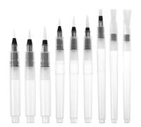 9pcs Refillable Watercolour Pens, Ymapinc Water Brush Pen Set, Leak-Proof Water Colour Pens for Adults, Fine Tip Watercolour Paint Set, Portable Travel Supplies for Artists & Beginners