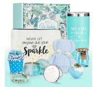 9PCS Relaxing Spa Gifts Basket Set for Women Blue Ocean, Self Care Gifts Mother Day's Gifts Idea for Birthday Gifts, Best Friends Sister Wife Girlfriend Coworker Teacher Employee