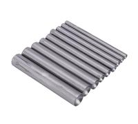 9pcs Rivet Gun Hole Punch Set with Precision Ground Flute for Leather | Stainless Steel, Cuts Clean Holes, for Webbing and Gaskets, Silver Finish, Leather Craft and DIY Tool