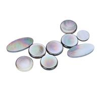 9Pcs Saxophone Button Pad Black and White Set Key Button Musical Instrument Accessories for Soprano, Alto, Tenor Saxophones