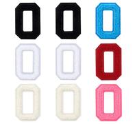 9Pcs Self Adhesive Chenille Letter Patches, 2.75 inch Preppy Varsity Letter Patches for Clothes and Hats, Stick on Letter for Laptop Phone Case Fridge(Mixed Color, O)