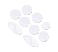 9Pcs Set Saxophone Key Buttons, Inlays White Abalone Shell Finger Butt Easy Installation 9Pcs Set Comes in a Pack, Easy on for Alto Soprano Sax Replacement Saxophone Key Pearls