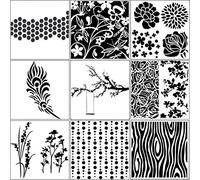 9pcs/Set Tree Painting Stencil Scrapbooking Album Craft Reusable Drawing Animal Stencil Template