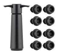 9Pcs Set Wine Stopper Vacuum, 8Pcs Wine Stoppers for Wine Bottles, Reusable Champagne Stoppers with and A ABS Pump, Preserves Freshness for Home and Restaurant Use