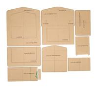 9PCS Shoulder Bag Template Precise Cutting Acrylic Transparent Handbag Leather Pattern Template for DIY