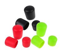9pcs Silicone Fishing Rod Butt End Cap, Lure Protector | Wear Resistant Flexible Design, Snug Fit, Easy Replacement, Efficient Drainage, Available in Three Sizes for Fishing Gear
