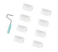 9pcs Small Foam Roller Set Compact Foam Paint Roller Upgrades for Precise Painting Projects Suitable for Interior Wall Water Bases Paint Roller
