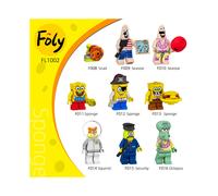 9pcs SpongeBob SquarePants Mini Figure Set Fits Lego Toys