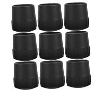 9pcs Stand Foot Stands Mic Stand Instruments Guitar Rack Brackets Double Guitar Stand Guitar Stands Guitar Storage Stand Leg Pad Foot Pad for Guitar Holder Rubber Black