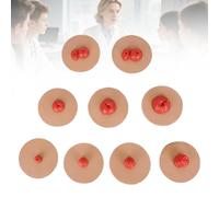 9PCS Sticky Ostomy Simulator Set, Realistic Stoma Care Training Model, Medical Education Teaching Kit for Colostomy Ileostomy Urostomy Nursing Skills & Patient Explanation