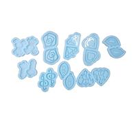 9Pcs Stud Earring Blank Silicone Mold Epoxy Resin Casting Mold for Earring Back Jewelry Making Crafts