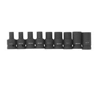 9pcs Tap Socket Set, 1/2 Inch Drive Square Socket Set with M6 M8 M10 M12 M14 M18 M20 M22 M24, Tap Socket Adapterfor Electric Pneumatic Hand Wrenches