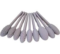9pcs Texture Tool Sets for Clay Art, Clay Modeling Pattern Rollers Kit, Emboss Plaid Hand Rollers for Handcraft