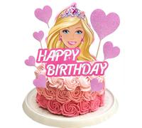 9PCS Tortendeko, Glitter Cupcake Toppers, Cartoon Cake Topper Deko Geburtstag Kuchen Dekoration für Kinder