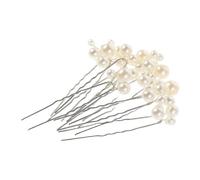 9pcs Vintage Fake Pearl Hair Pins for Brides Elegant Wedding Bridal Hair Accessories with Lifelike Leaf Design Comfortable Lightweight Headpiece Jewelry for Bridesmaids and Flower