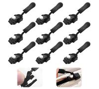 9PCS Zipper Repair Kit Zipper Slider Replacement Zippers Set 3 Sizes Instant Zip Fixer #3#5#7#8#10 Zips Extension & Fixing Zip Puller for Luggage Backpacks Jackets Jeans No Tools Needed Xmas Gifts