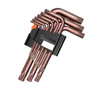 9Pieces L Type Double-End Screwdriver Wrench Set Allen Hexagon Hexagonal Spanners Set Hand Tools L-Shaped Bit Socket Socket Internal Wrench